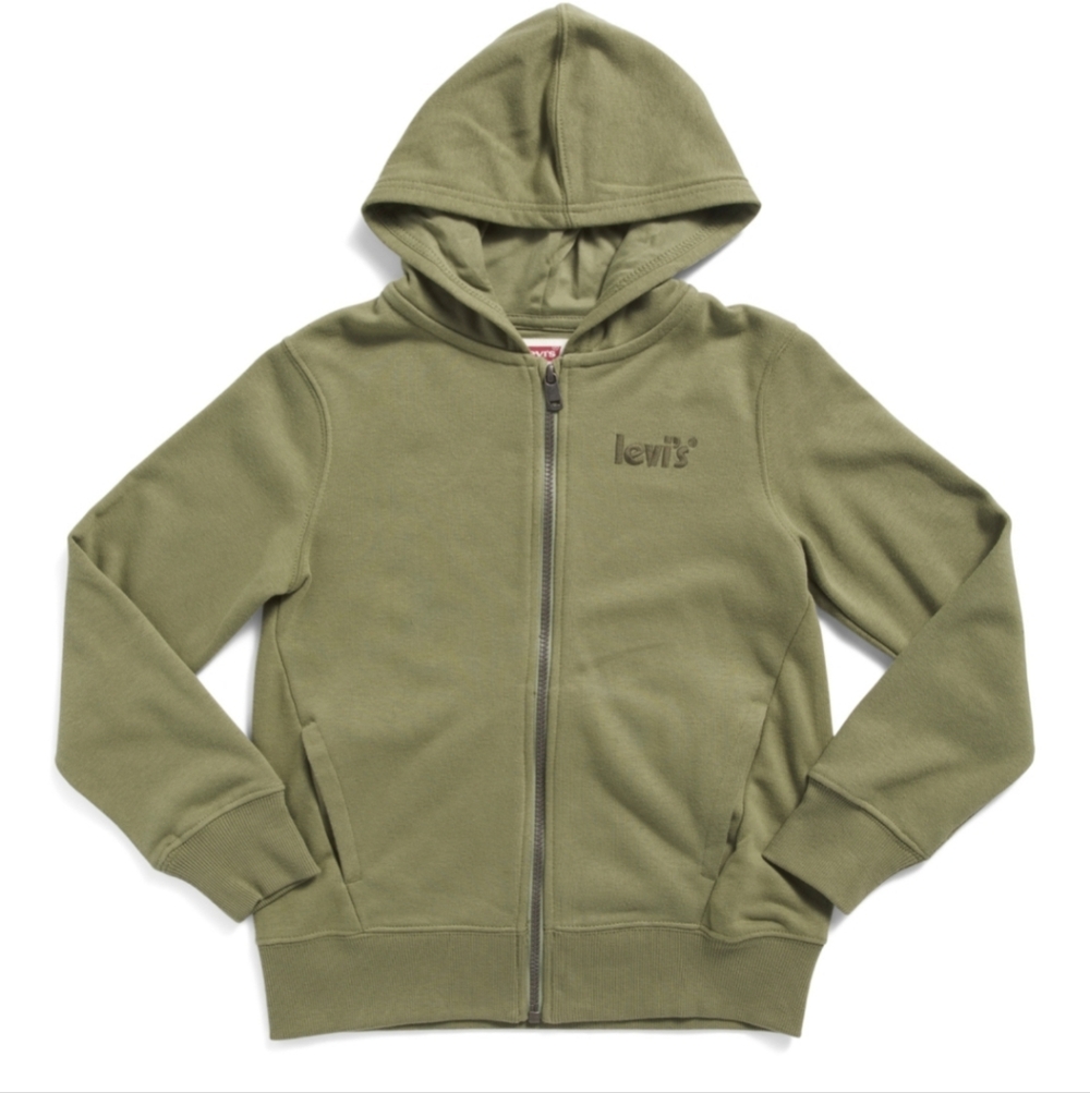 Levi's Olive Green Zip Up Hoodie NwT